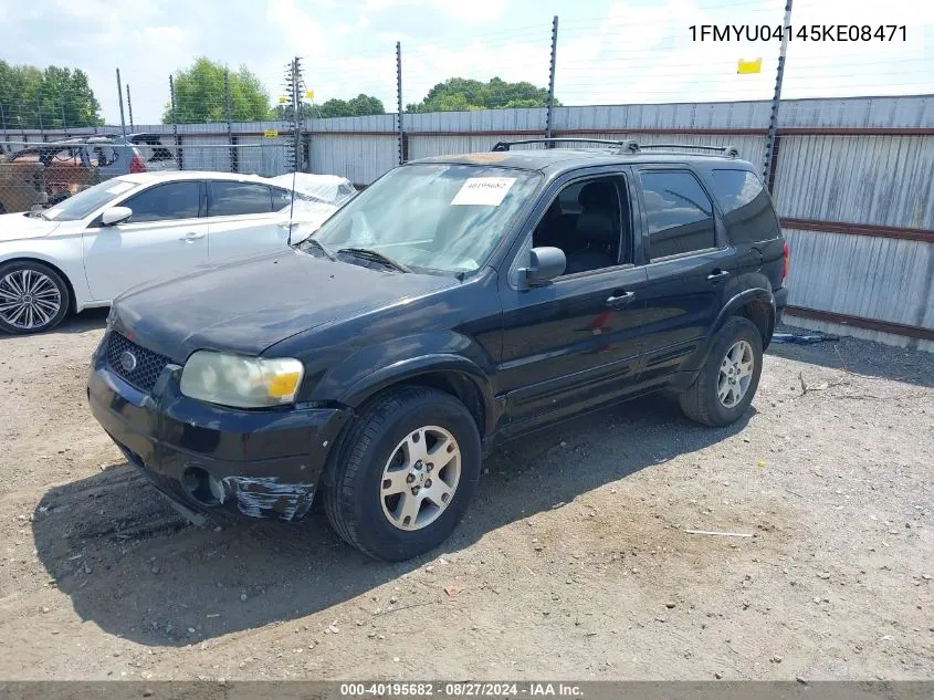 2005 Ford Escape Limited VIN: 1FMYU04145KE08471 Lot: 40195682