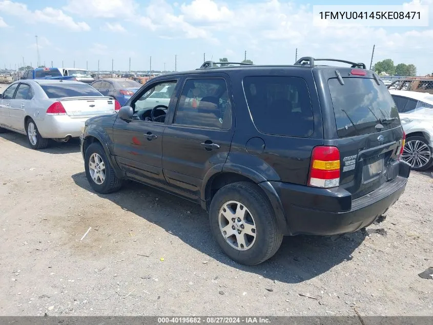 2005 Ford Escape Limited VIN: 1FMYU04145KE08471 Lot: 40195682