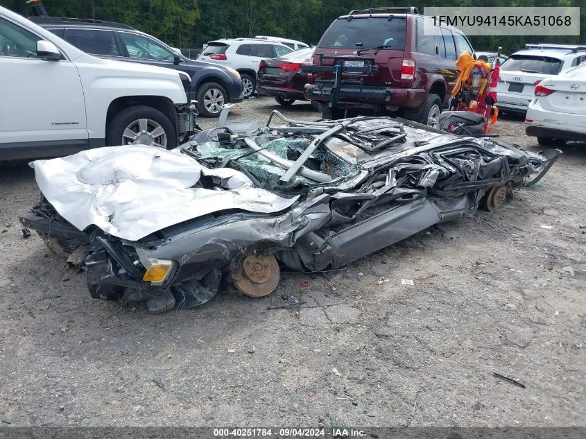 2005 Ford Escape Limited VIN: 1FMYU94145KA51068 Lot: 40251784