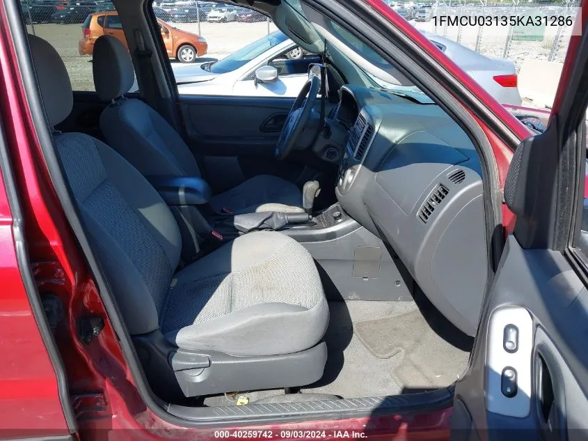 2005 Ford Escape Xlt VIN: 1FMCU03135KA31286 Lot: 40259742