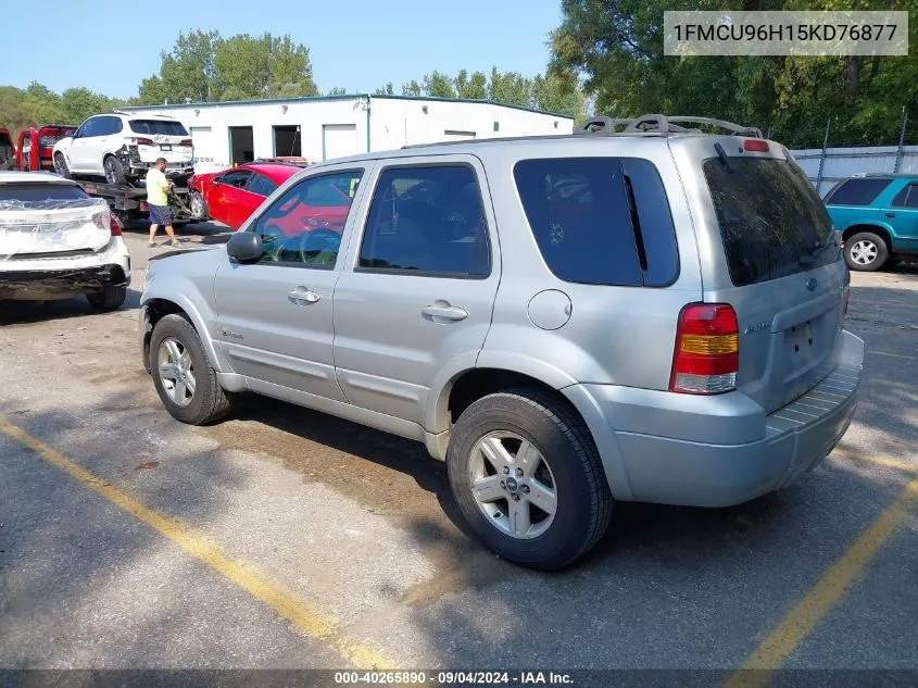 2005 Ford Escape Hybrid VIN: 1FMCU96H15KD76877 Lot: 40265890