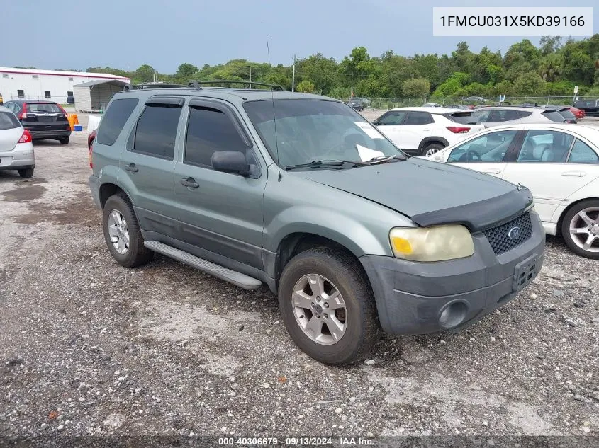 2005 Ford Escape Xlt VIN: 1FMCU031X5KD39166 Lot: 40306679