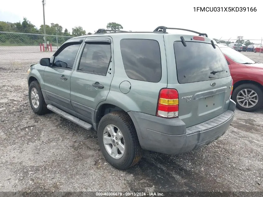 2005 Ford Escape Xlt VIN: 1FMCU031X5KD39166 Lot: 40306679