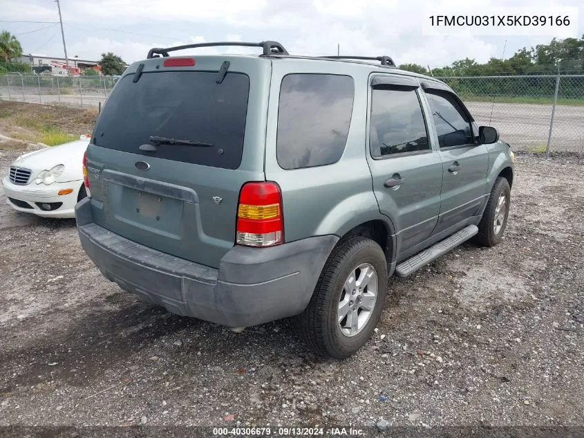 2005 Ford Escape Xlt VIN: 1FMCU031X5KD39166 Lot: 40306679