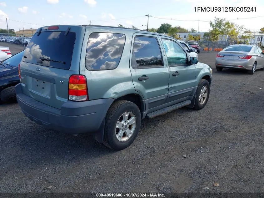 2005 Ford Escape Xlt VIN: 1FMCU93125KC05241 Lot: 40519606