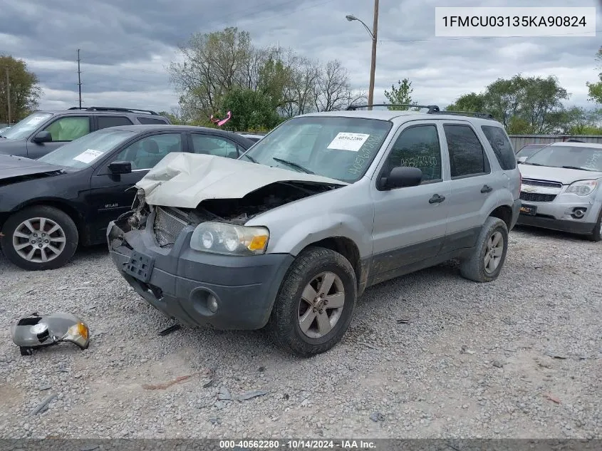 2005 Ford Escape Xlt VIN: 1FMCU03135KA90824 Lot: 40562280