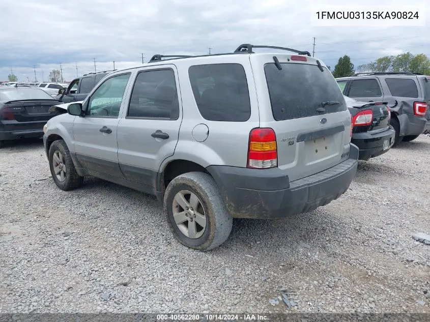 2005 Ford Escape Xlt VIN: 1FMCU03135KA90824 Lot: 40562280