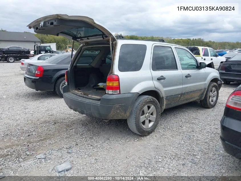 2005 Ford Escape Xlt VIN: 1FMCU03135KA90824 Lot: 40562280