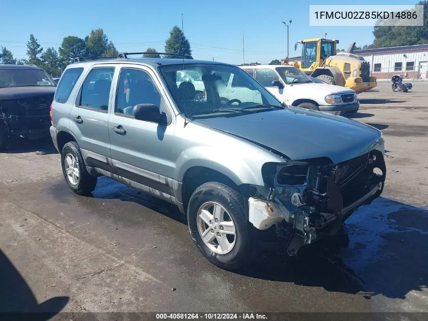 2005 Ford Escape Xls VIN: 1FMCU02Z85KD14886 Lot: 40581264