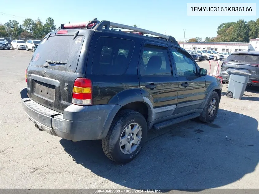 2005 Ford Escape Xlt VIN: 1FMYU03165KB36166 Lot: 40682989