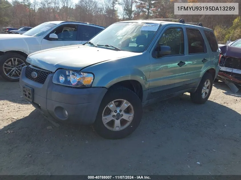 2005 Ford Escape Xlt VIN: 1FMYU93195DA13289 Lot: 40788007