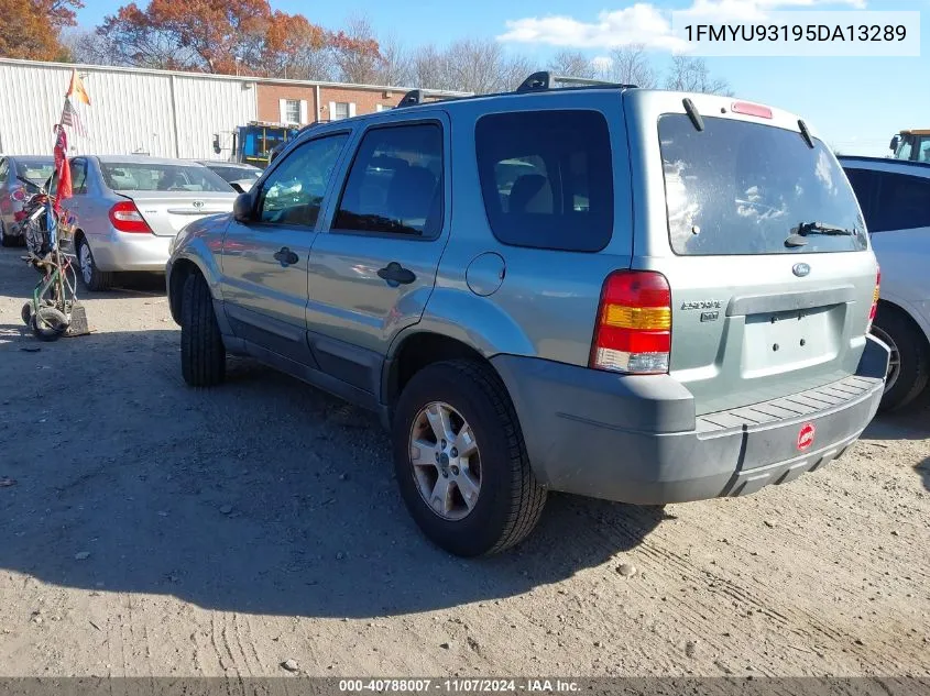 2005 Ford Escape Xlt VIN: 1FMYU93195DA13289 Lot: 40788007