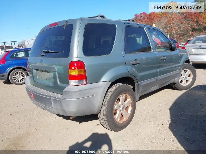 2005 Ford Escape Xlt VIN: 1FMYU93195DA13289 Lot: 40788007