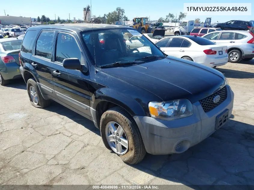 2005 Ford Escape Xls VIN: 1FMYU02Z55KA48426 Lot: 40849698