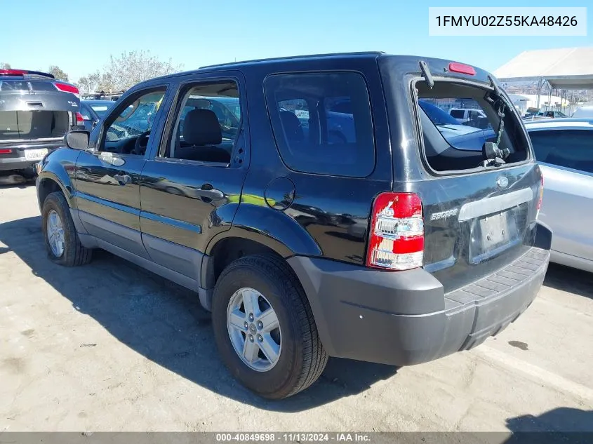 2005 Ford Escape Xls VIN: 1FMYU02Z55KA48426 Lot: 40849698