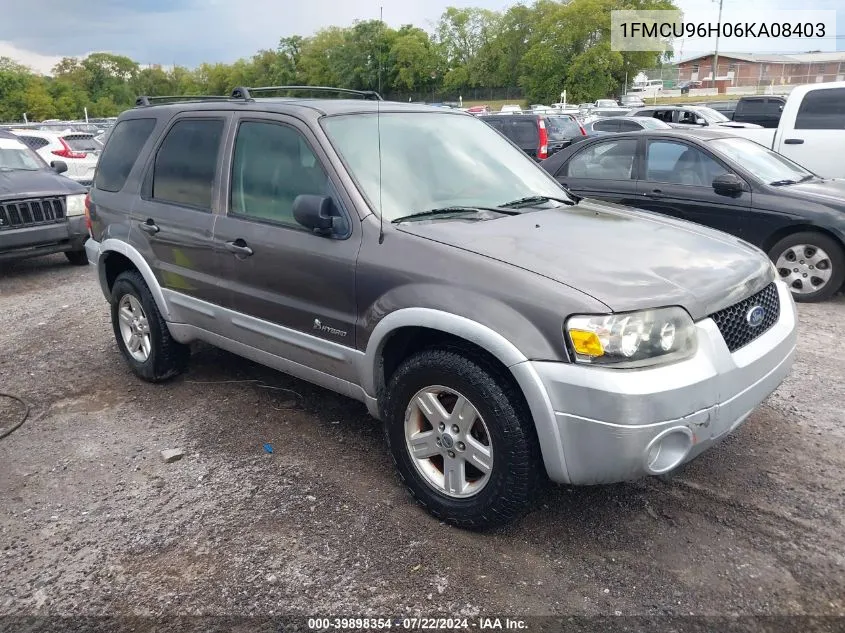 1FMCU96H06KA08403 2006 Ford Escape Hybrid