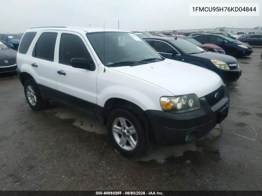 2006 Ford Escape Hybrid VIN: 1FMCU95H76KD04844 Lot: 40013257