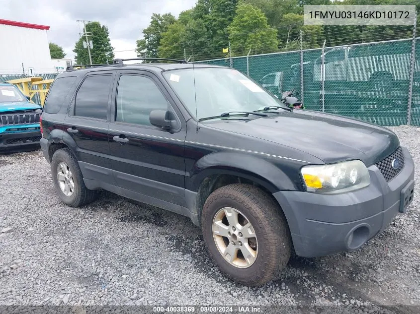 2006 Ford Escape Xlt/Xlt Sport VIN: 1FMYU03146KD10172 Lot: 40038369