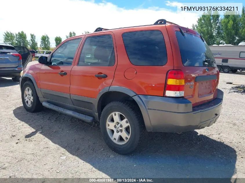 1FMYU93176K334211 2006 Ford Escape Xlt/Xlt Sport