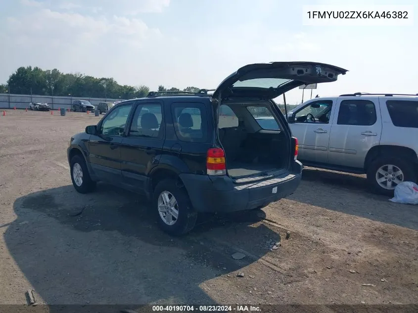 1FMYU02ZX6KA46382 2006 Ford Escape Xls/Xls Manual