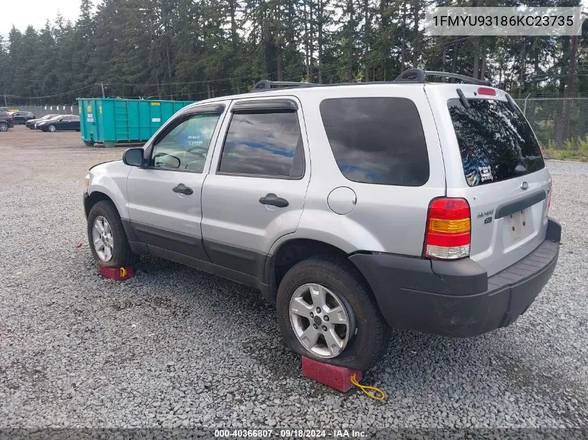 2006 Ford Escape Xlt/Xlt Sport VIN: 1FMYU93186KC23735 Lot: 40366807