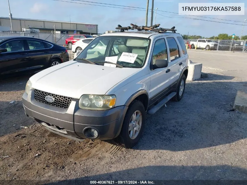 2006 Ford Escape Xlt/Xlt Sport VIN: 1FMYU03176KA57588 Lot: 40367621