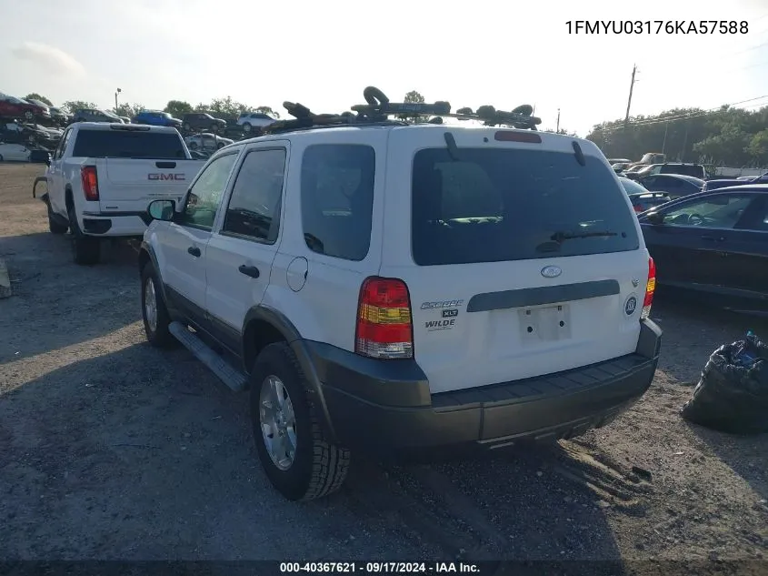 2006 Ford Escape Xlt/Xlt Sport VIN: 1FMYU03176KA57588 Lot: 40367621