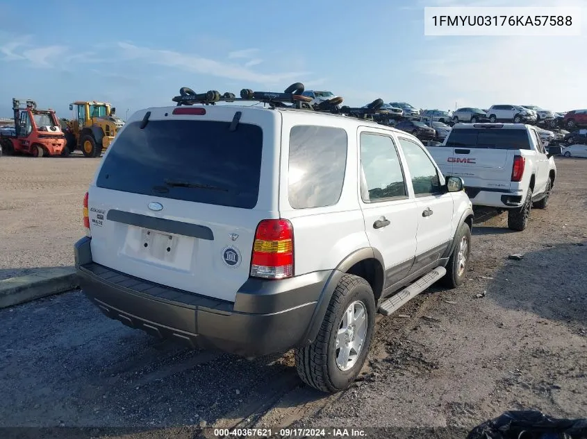 2006 Ford Escape Xlt/Xlt Sport VIN: 1FMYU03176KA57588 Lot: 40367621