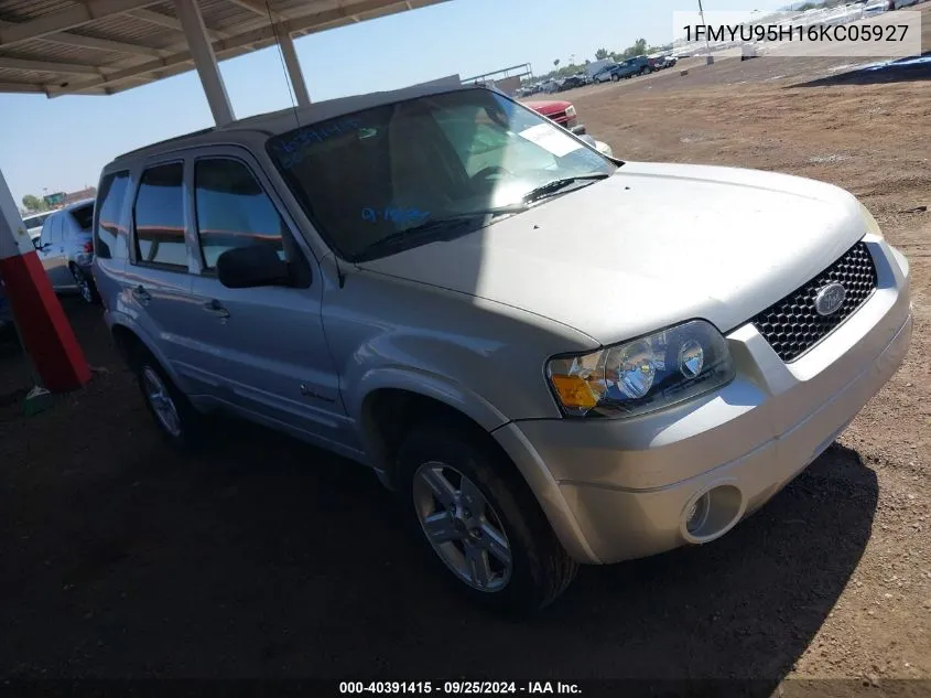 1FMYU95H16KC05927 2006 Ford Escape Hybrid