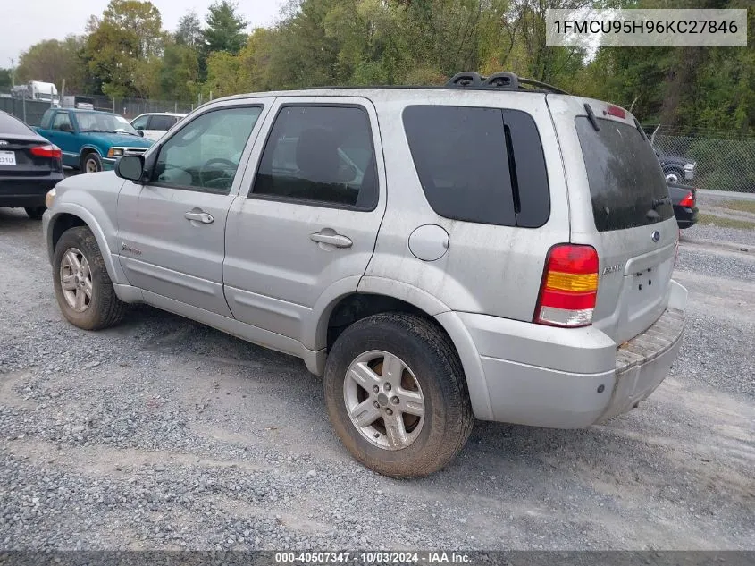 2006 Ford Escape Hybrid VIN: 1FMCU95H96KC27846 Lot: 40507347