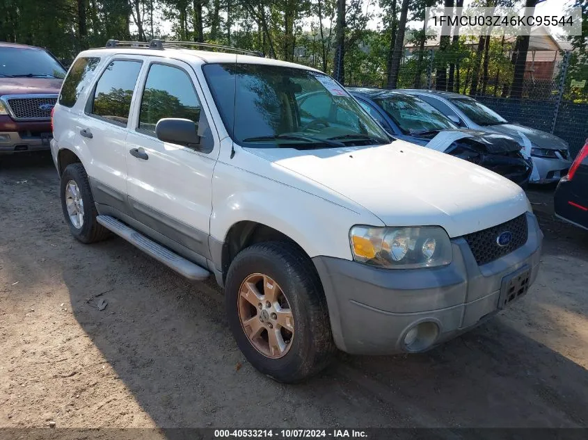 2006 Ford Escape Xlt VIN: 1FMCU03Z46KC95544 Lot: 40533214