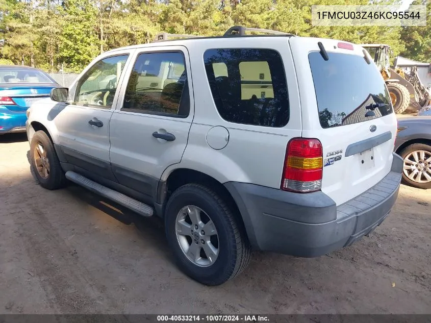 2006 Ford Escape Xlt VIN: 1FMCU03Z46KC95544 Lot: 40533214