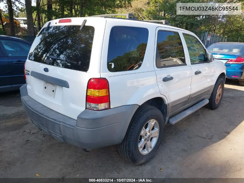 2006 Ford Escape Xlt VIN: 1FMCU03Z46KC95544 Lot: 40533214