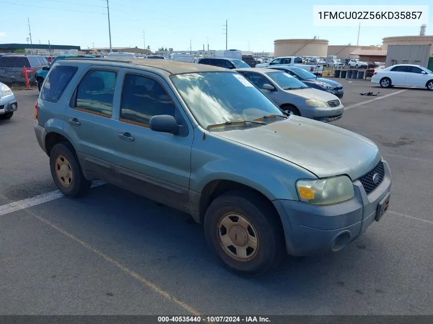 2006 Ford Escape Xls VIN: 1FMCU02Z56KD35857 Lot: 40535440