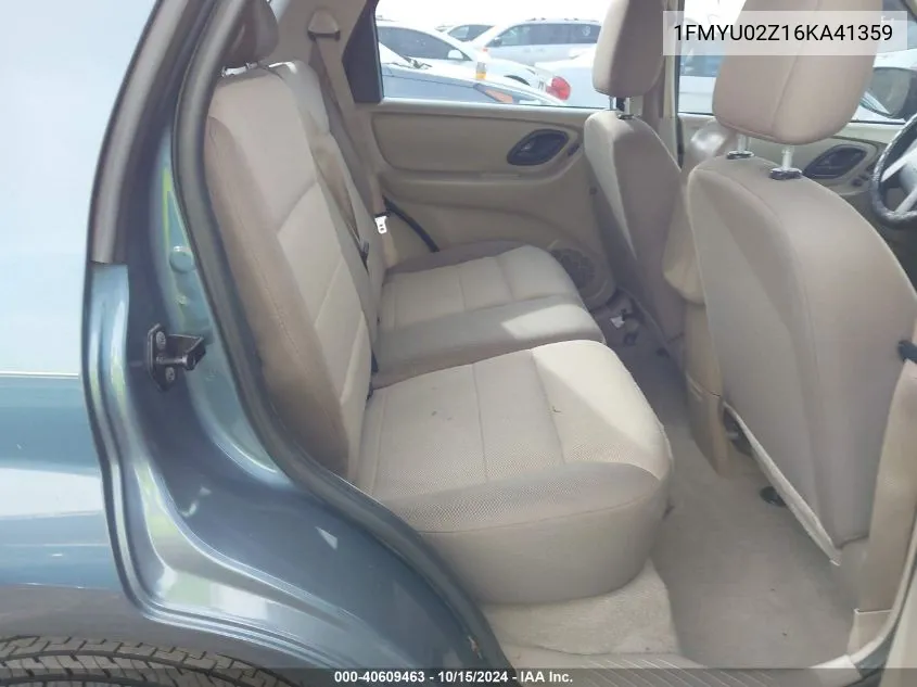 1FMYU02Z16KA41359 2006 Ford Escape Xls/Xls Manual