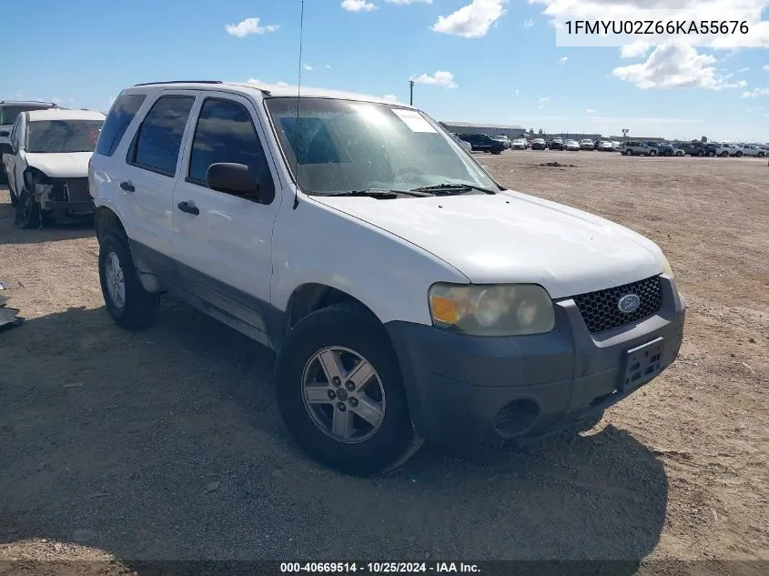 2006 Ford Escape Xls/Xls Manual VIN: 1FMYU02Z66KA55676 Lot: 40669514