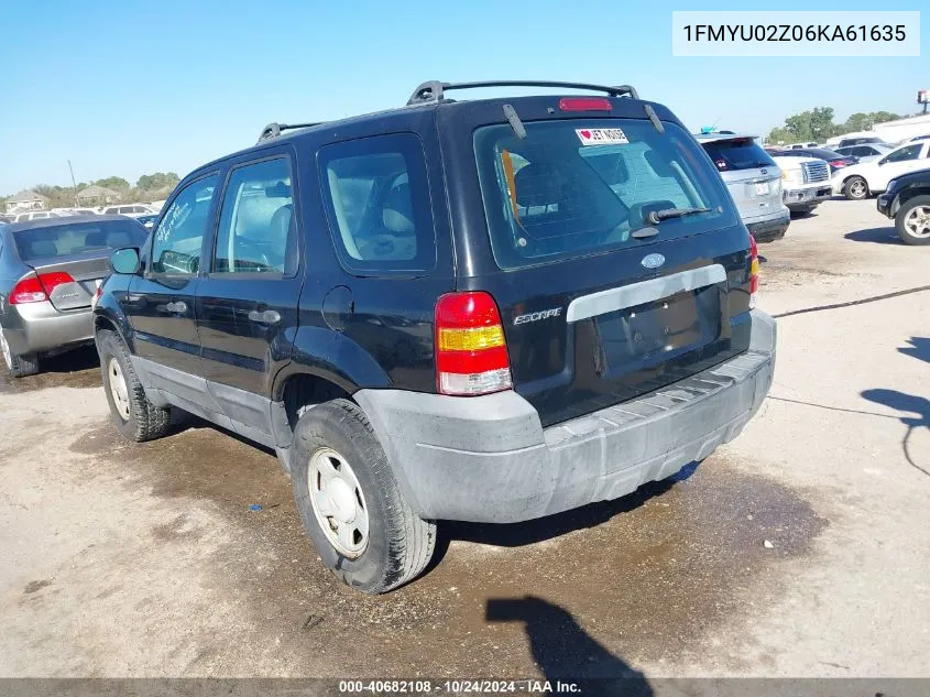 1FMYU02Z06KA61635 2006 Ford Escape Xls/Xls Manual