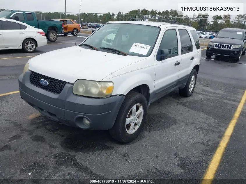 1FMCU03186KA39613 2006 Ford Escape Xlt/Xlt Sport