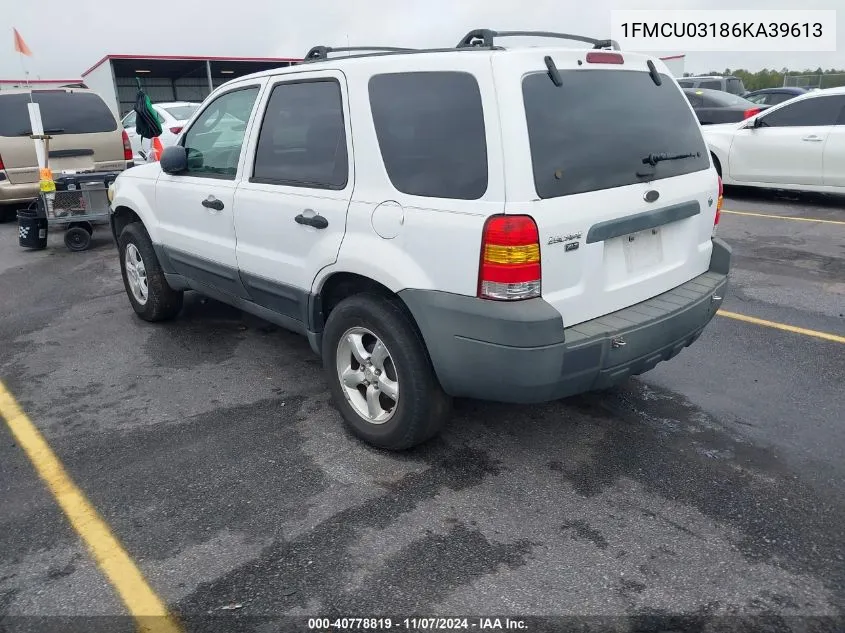 1FMCU03186KA39613 2006 Ford Escape Xlt/Xlt Sport