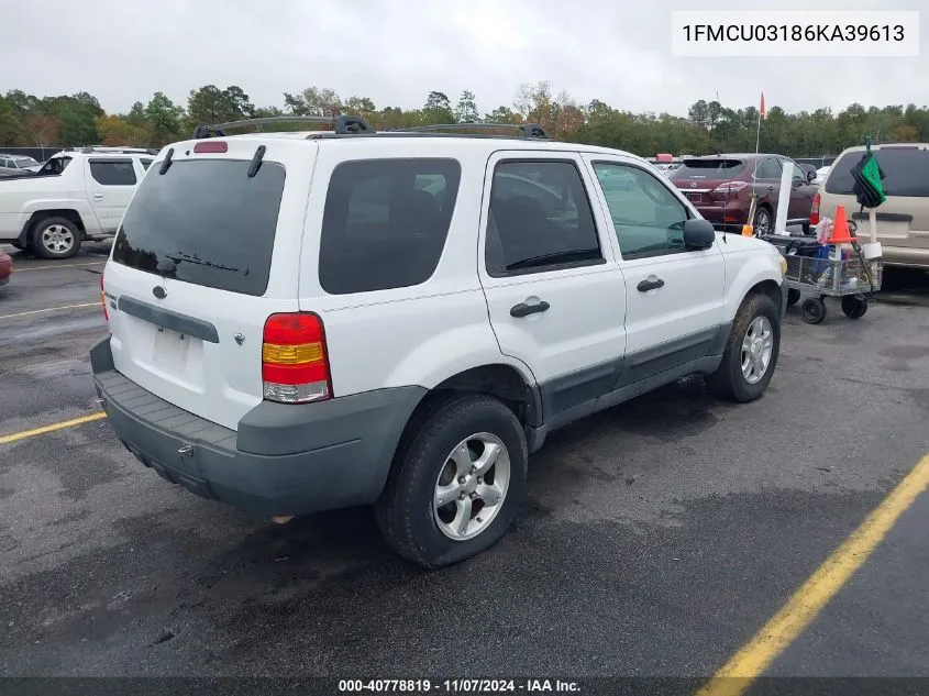 1FMCU03186KA39613 2006 Ford Escape Xlt/Xlt Sport