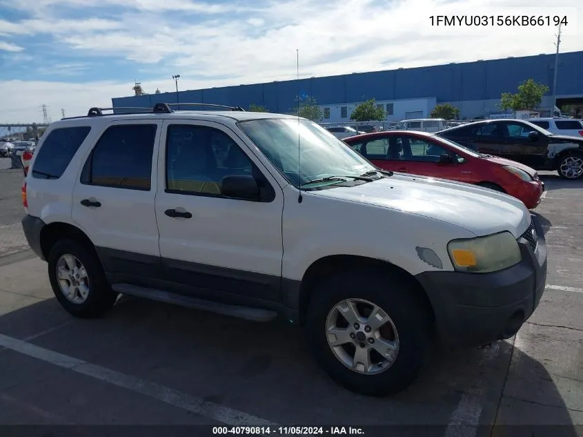 1FMYU03156KB66194 2006 Ford Escape Xlt/Xlt Sport