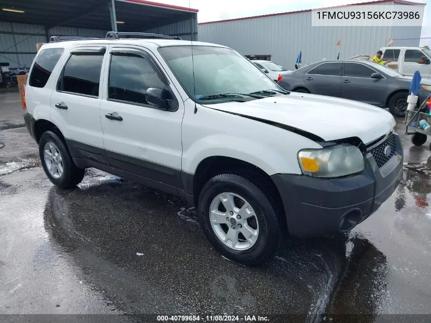 2006 Ford Escape Xlt/Xlt Sport VIN: 1FMCU93156KC73986 Lot: 40799654