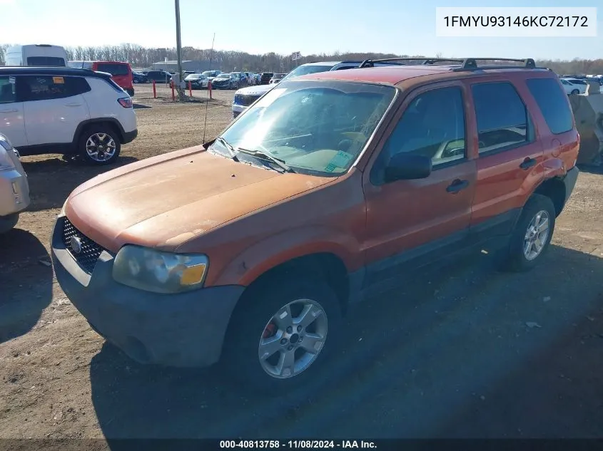 2006 Ford Escape Xlt/Xlt Sport VIN: 1FMYU93146KC72172 Lot: 40813758