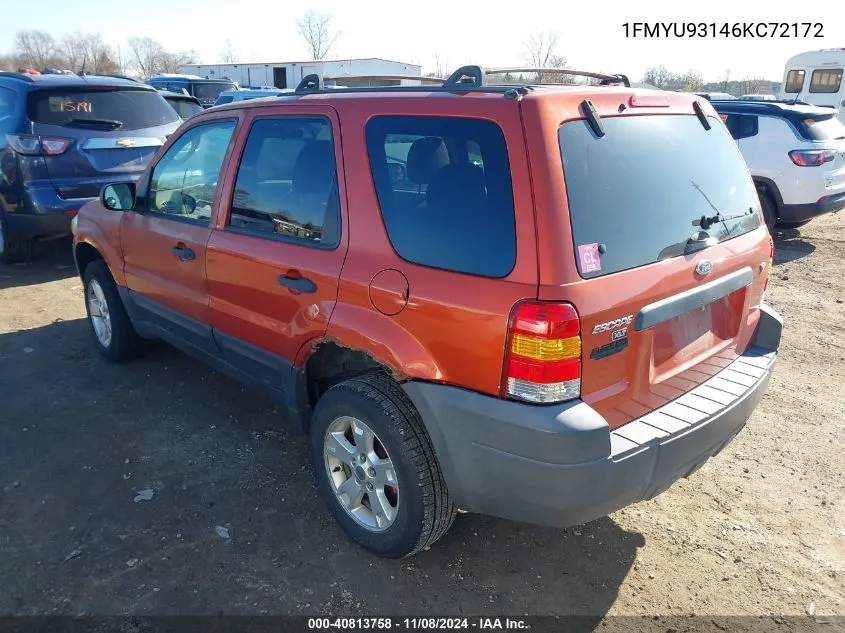 2006 Ford Escape Xlt/Xlt Sport VIN: 1FMYU93146KC72172 Lot: 40813758