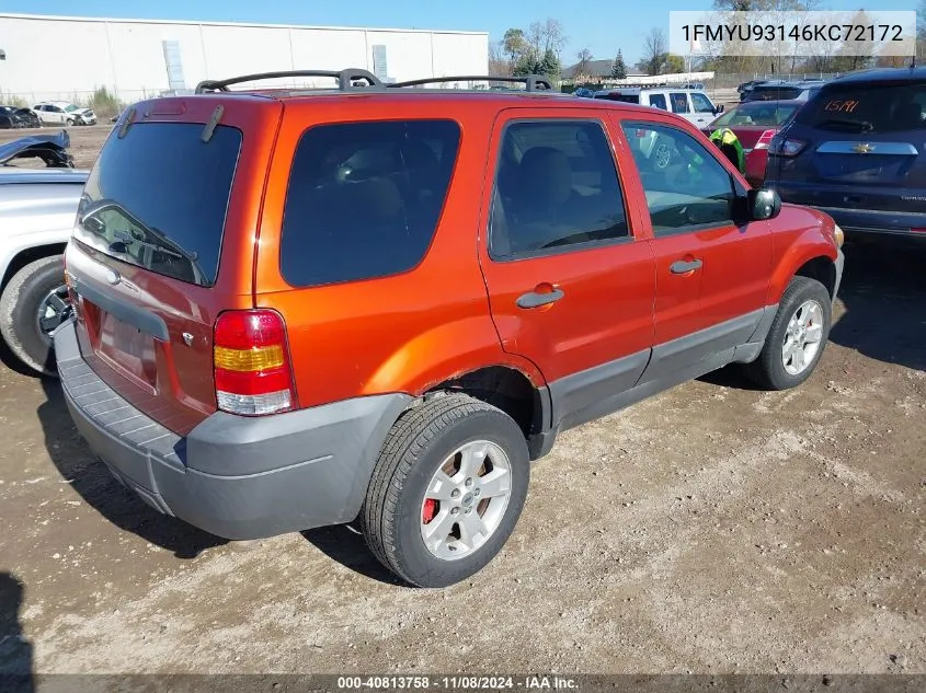 2006 Ford Escape Xlt/Xlt Sport VIN: 1FMYU93146KC72172 Lot: 40813758