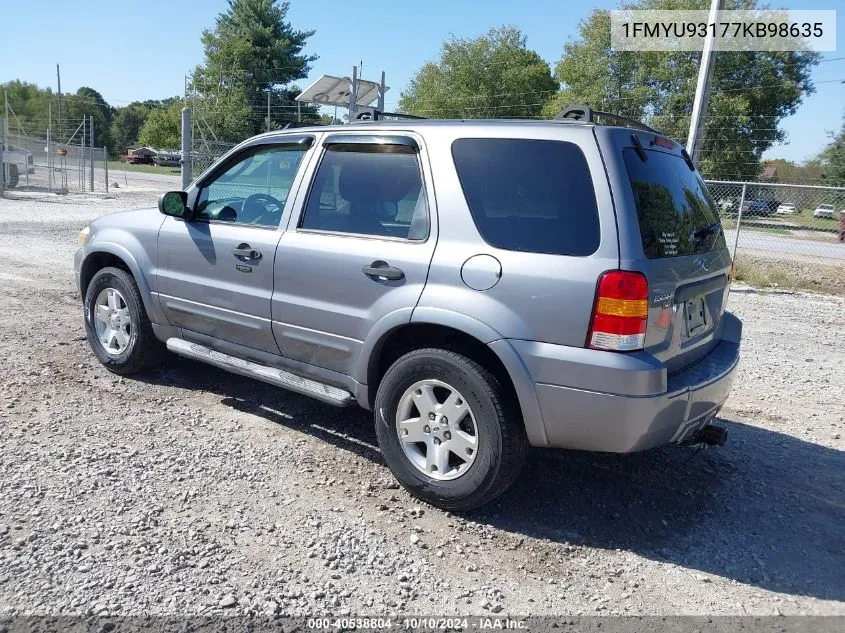 1FMYU93177KB98635 2007 Ford Escape Xlt/Xlt Sport