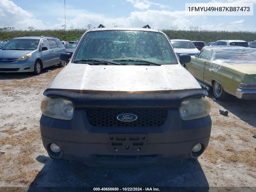 2007 Ford Escape Hybrid VIN: 1FMYU49H87KB87473 Lot: 40658650