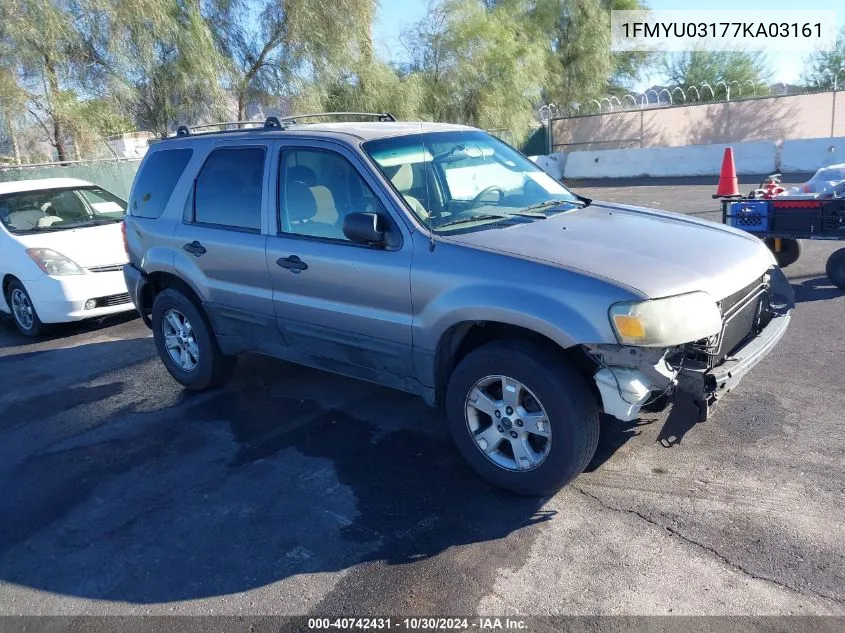 2007 Ford Escape Xlt/Xlt Sport VIN: 1FMYU03177KA03161 Lot: 40742431