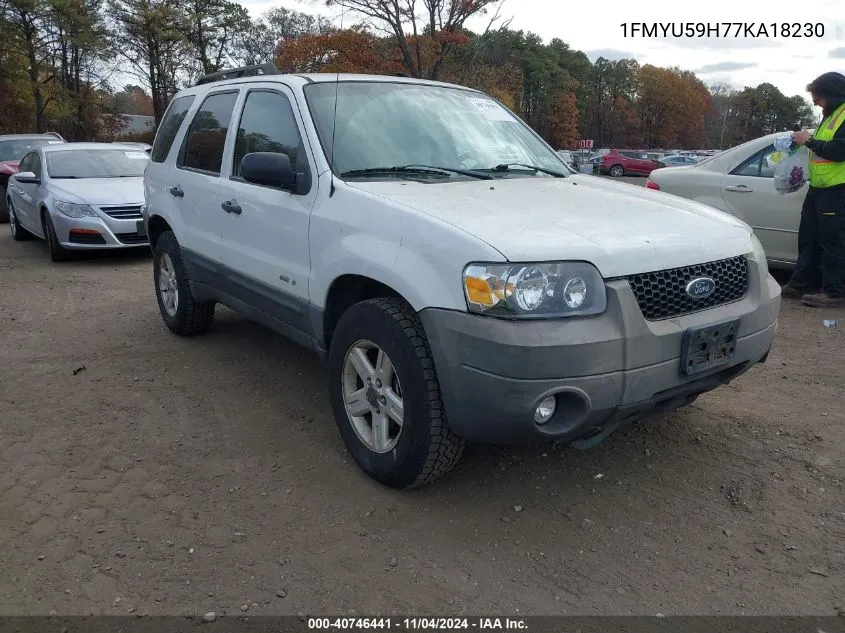 1FMYU59H77KA18230 2007 Ford Escape Hybrid