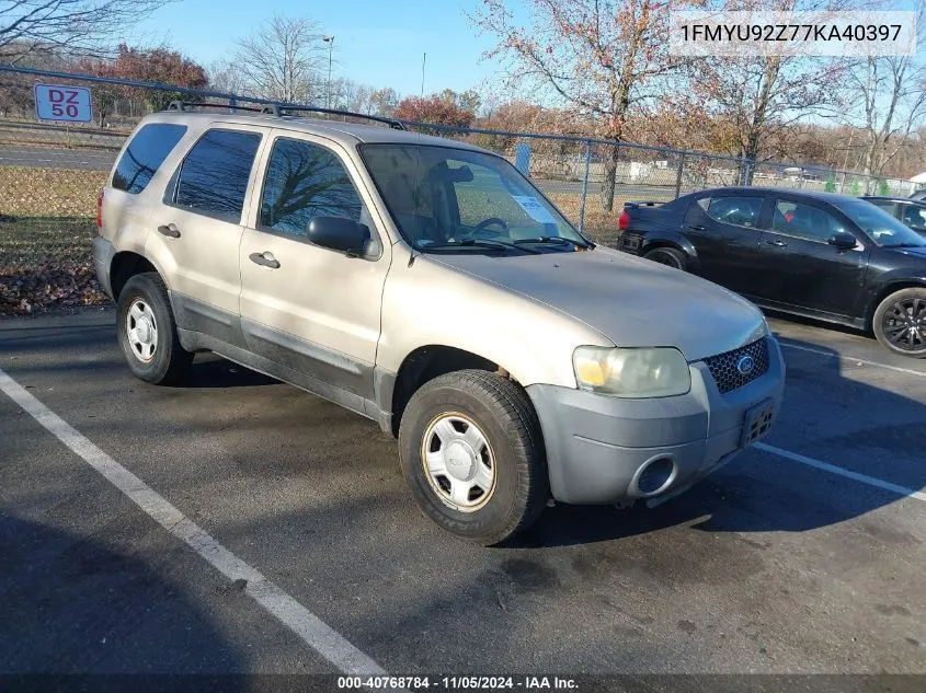 1FMYU92Z77KA40397 2007 Ford Escape Xls/Xls Manual